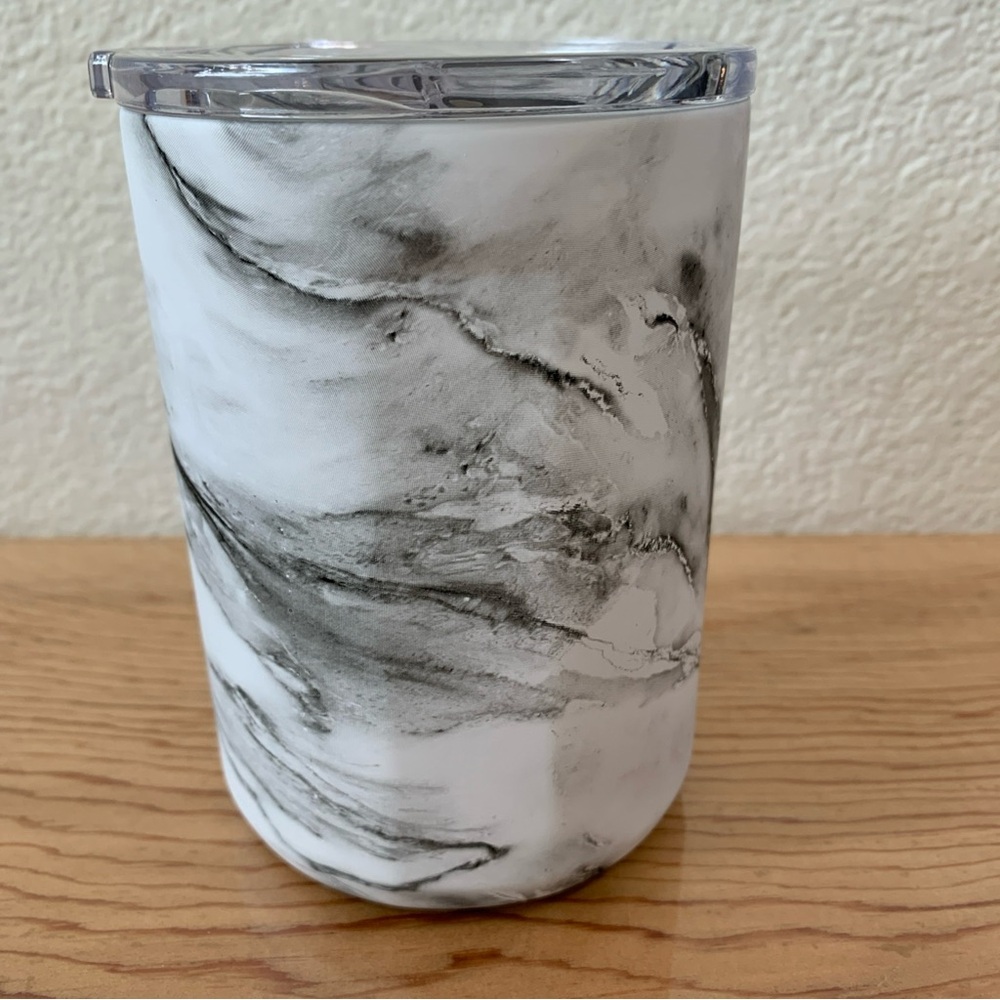 Corkcicle 16oz Triple Insulting Coffee Mug GREY/WHITE MARBLE DESIGN EX COND - Picture 4 of 9